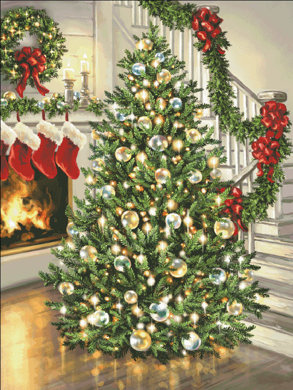 Merry and Bright Cross Stitch By Dona Gelsinger