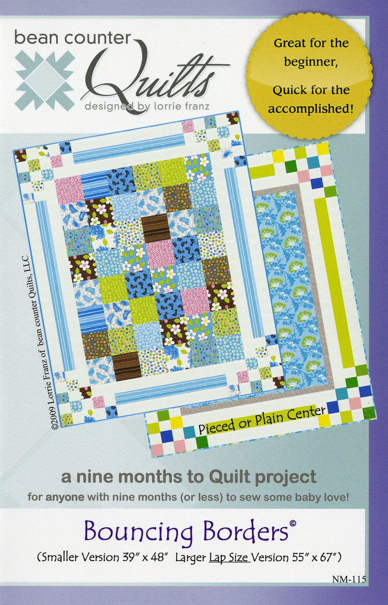 Bouncing Borders QBPN Patterns – Quilting Books Patterns and Notions