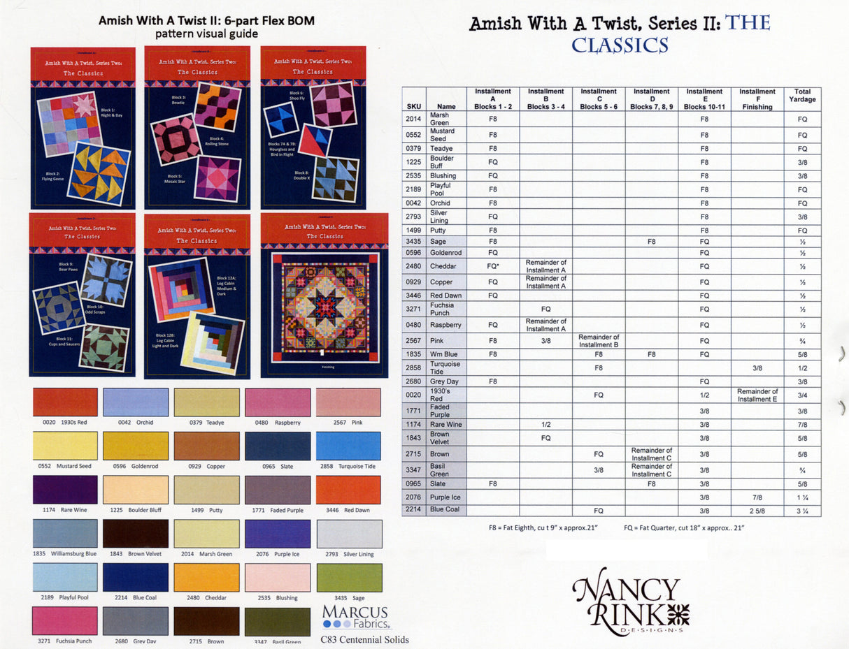 Amish With A Twist 2 Block of the Month