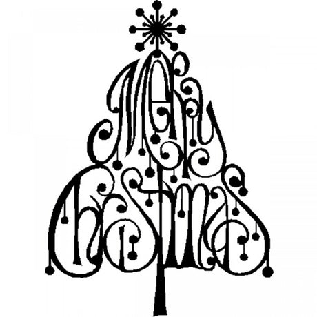 Nancy Zieman Laser Cut Fusible Applique Merry Christmas 13in X 18in