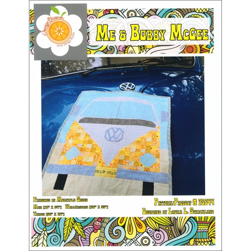 Quilt Pattern for "Me & Bobby McGee" featuring a VW Bus design