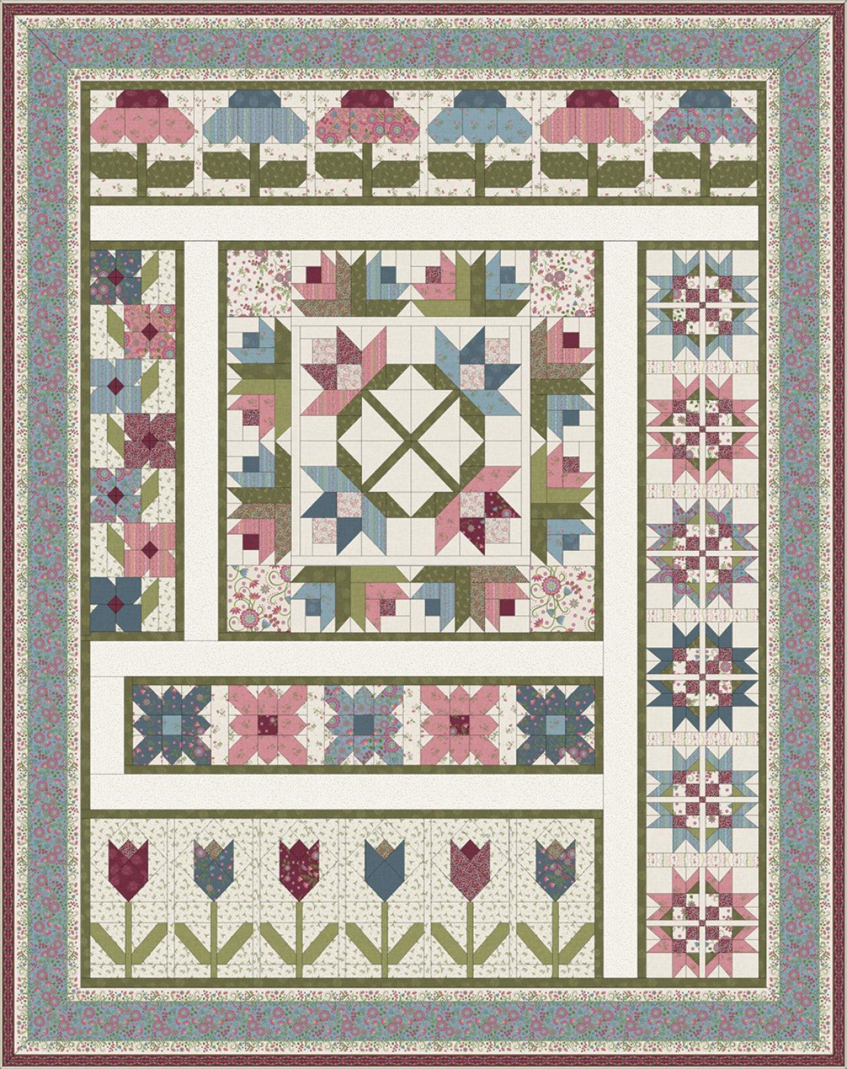 Flower Garden 8 month BOM Individual Pattern