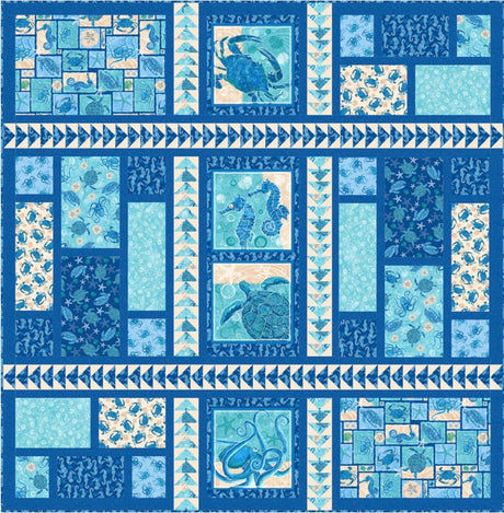 Ocean Shimmer Downloadable Pattern by Pine Tree Country Quilts