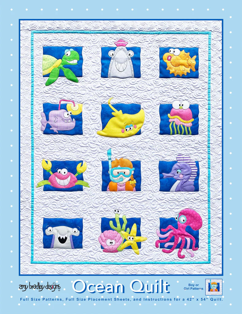 Ocean Quilt Pattern - Downloadable