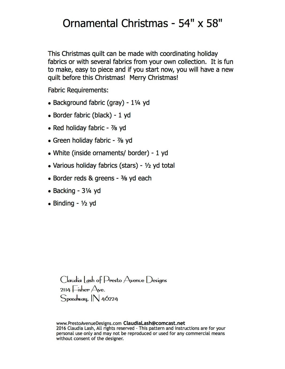 Ornamental Christmas