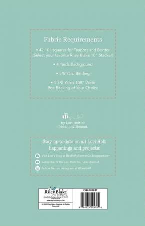 Back of the Granny's Teapot Quilt Pattern by Lori Holt of Bee in my Bonnet by Riley Blake Designs