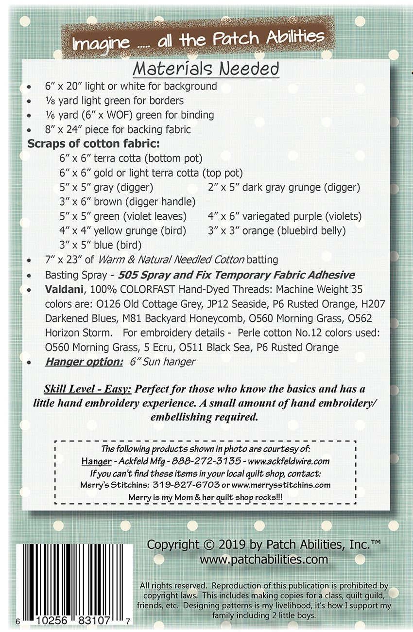 Birds n Spring Violets