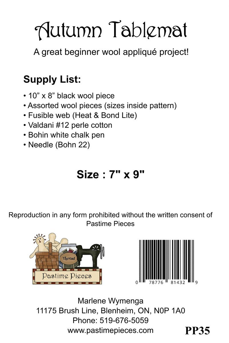 Autumn Table Mat