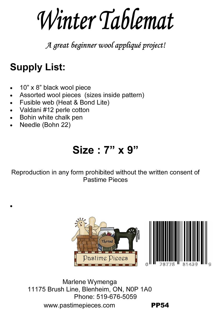 Winter Tablemat