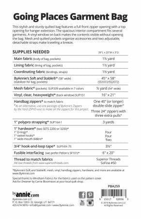 Going Places Garment Bag