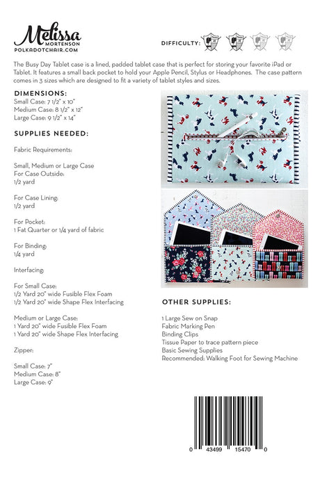 Busy Day Tablet Case Pattern