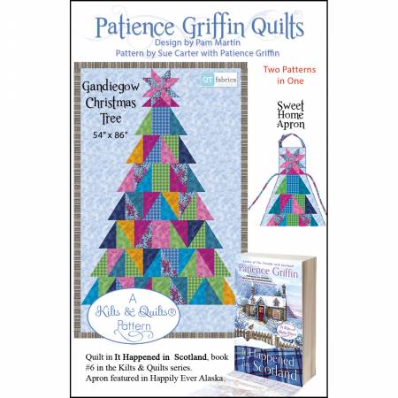 Gandiegow Christmas Tree Quilt & Sweet Home Apron by Patience Griffin