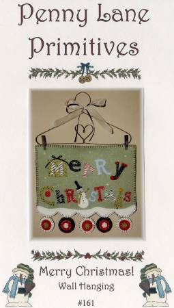 Merry Christmas Quilt Pattern by Penny Lane Primitives