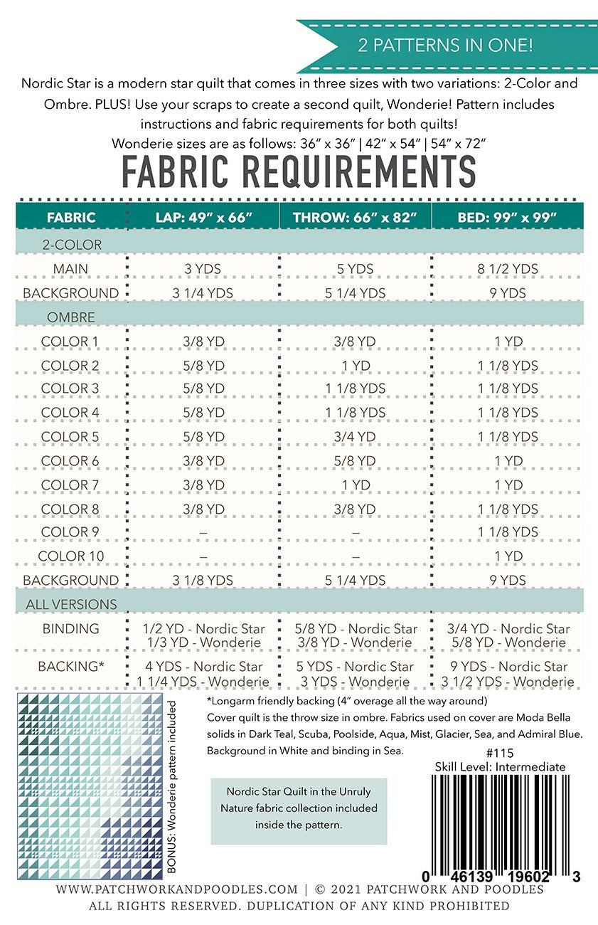 Nordic Star Quilt Pattern