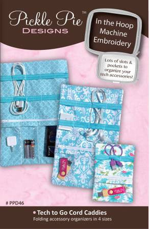 Tech to Go Cord Caddies Embroidery