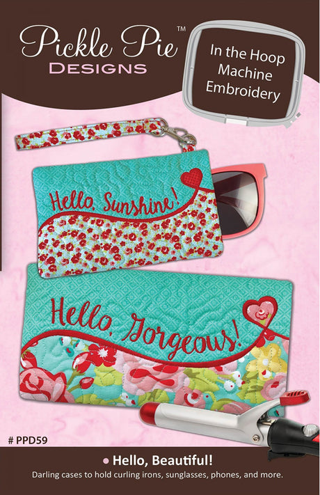 Hello Beautiful In The Hoop Design Machine Embroidery CD