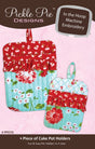 Piece of Cake Pot Holders In The Hoop Machine Embroidery Design CD