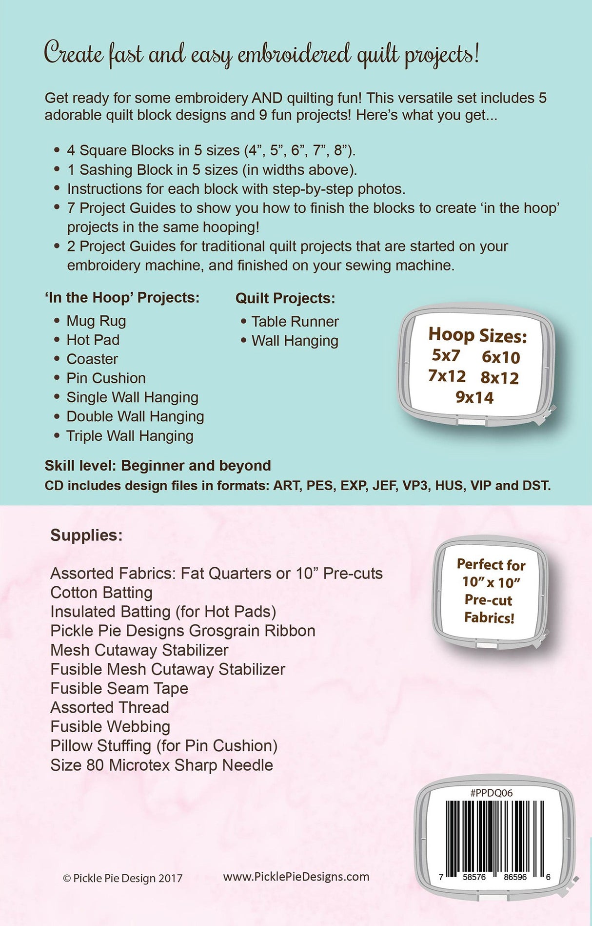 Baby Its Cold Outside Quilt Projects In the Hoop Design Collection CD