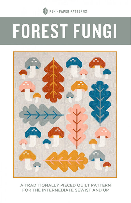 Forest Fungi Quilt Pattern by Pen and Paper Patterns
