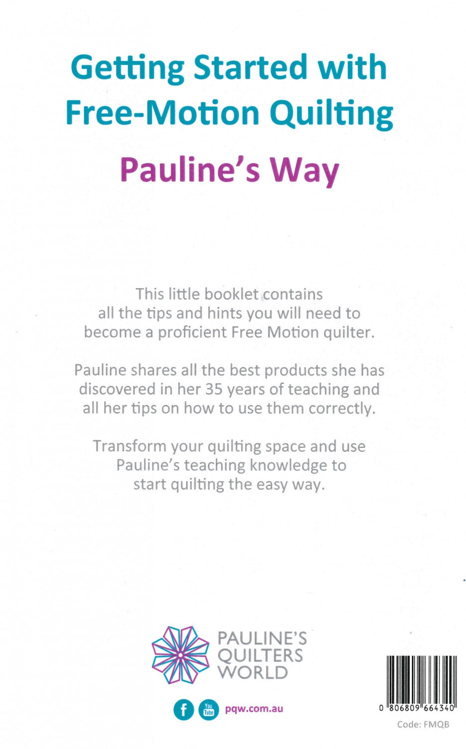 Free Motion Quilting Booklet