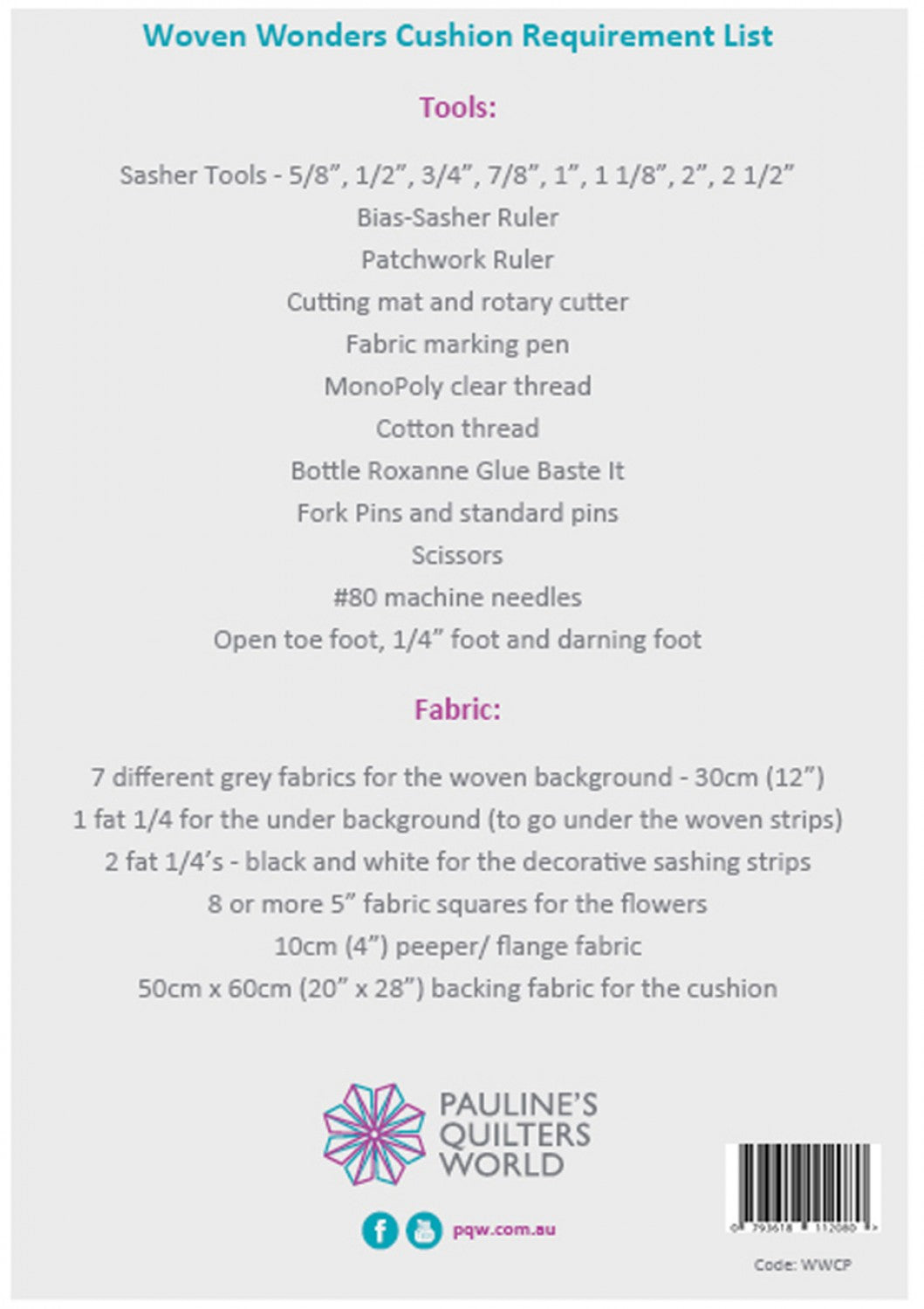 Woven Wonders Cushion Pattern