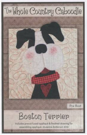 Boston Terrier Precut Applique