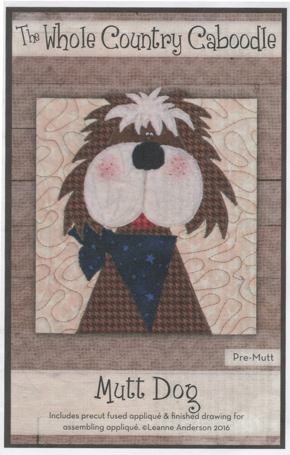 Mutt Dog Precut Applique