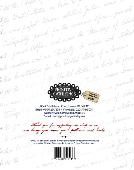 Back of the American Gatherings Book by Primitive Gatherings