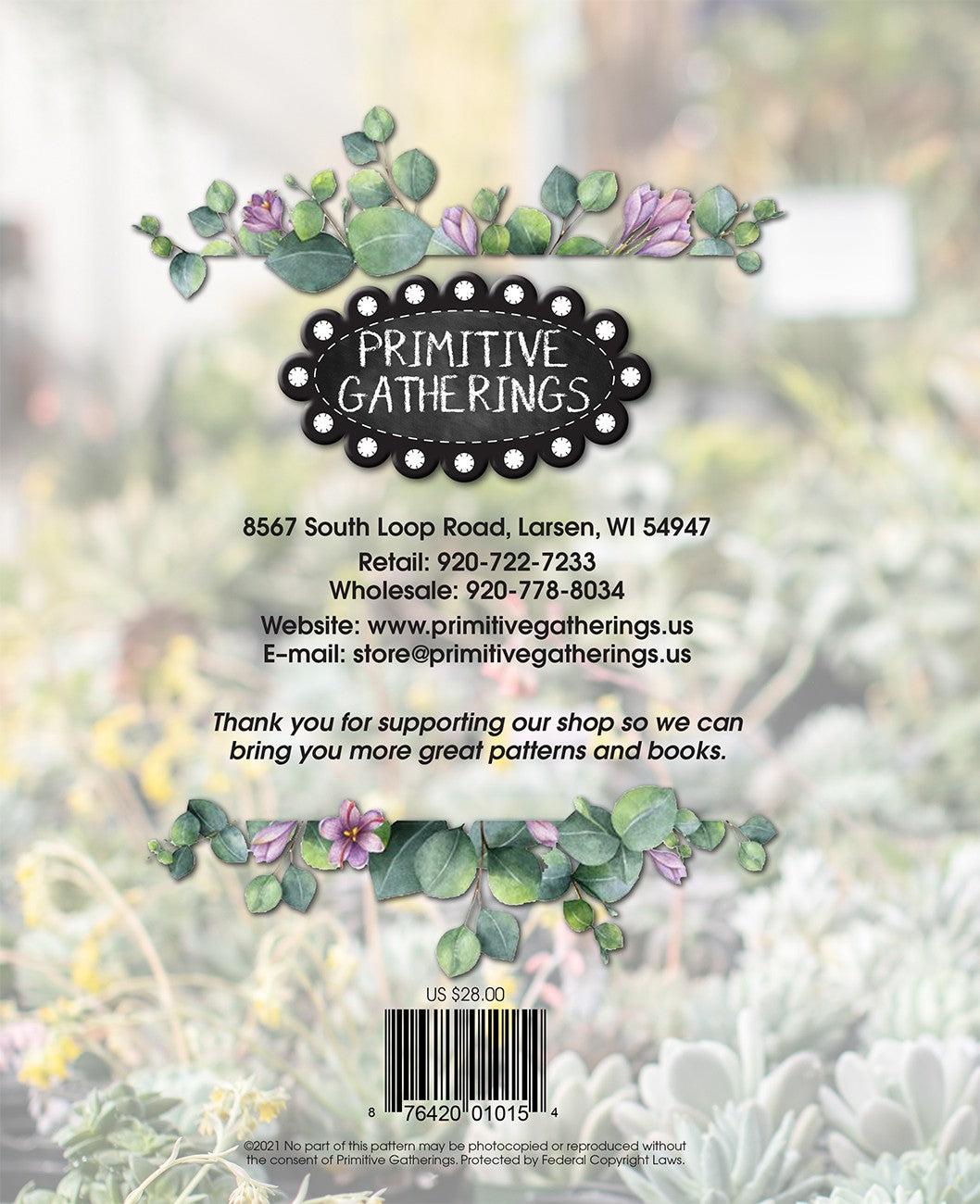 Back of the Garden Gatherings Book by Primitive Gatherings