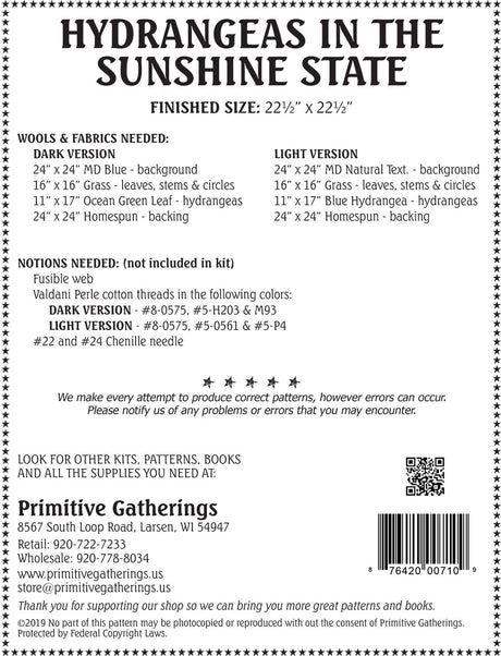 Back of the Hydrangeas in the Sunshine State by Primitive Gatherings