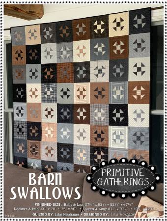 Barn Swallows Quilt Pattern by Primitive Gatherings