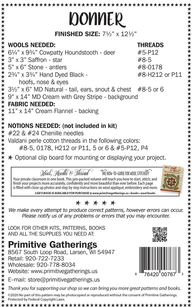 Back of the Donner Pattern by Primitive Gatherings