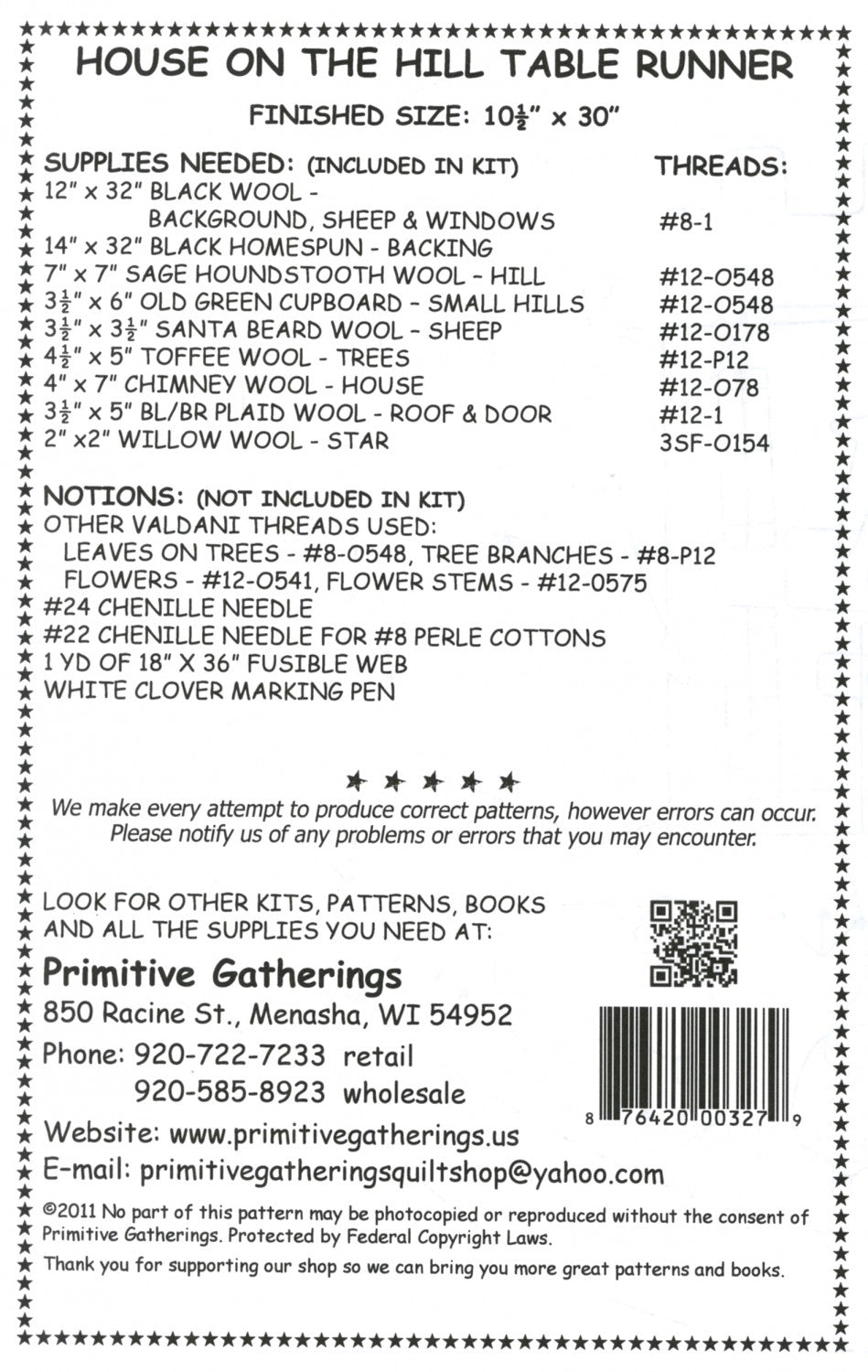 House on the Hill Table Runner