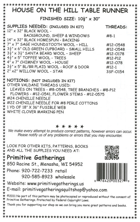 House on the Hill Table Runner