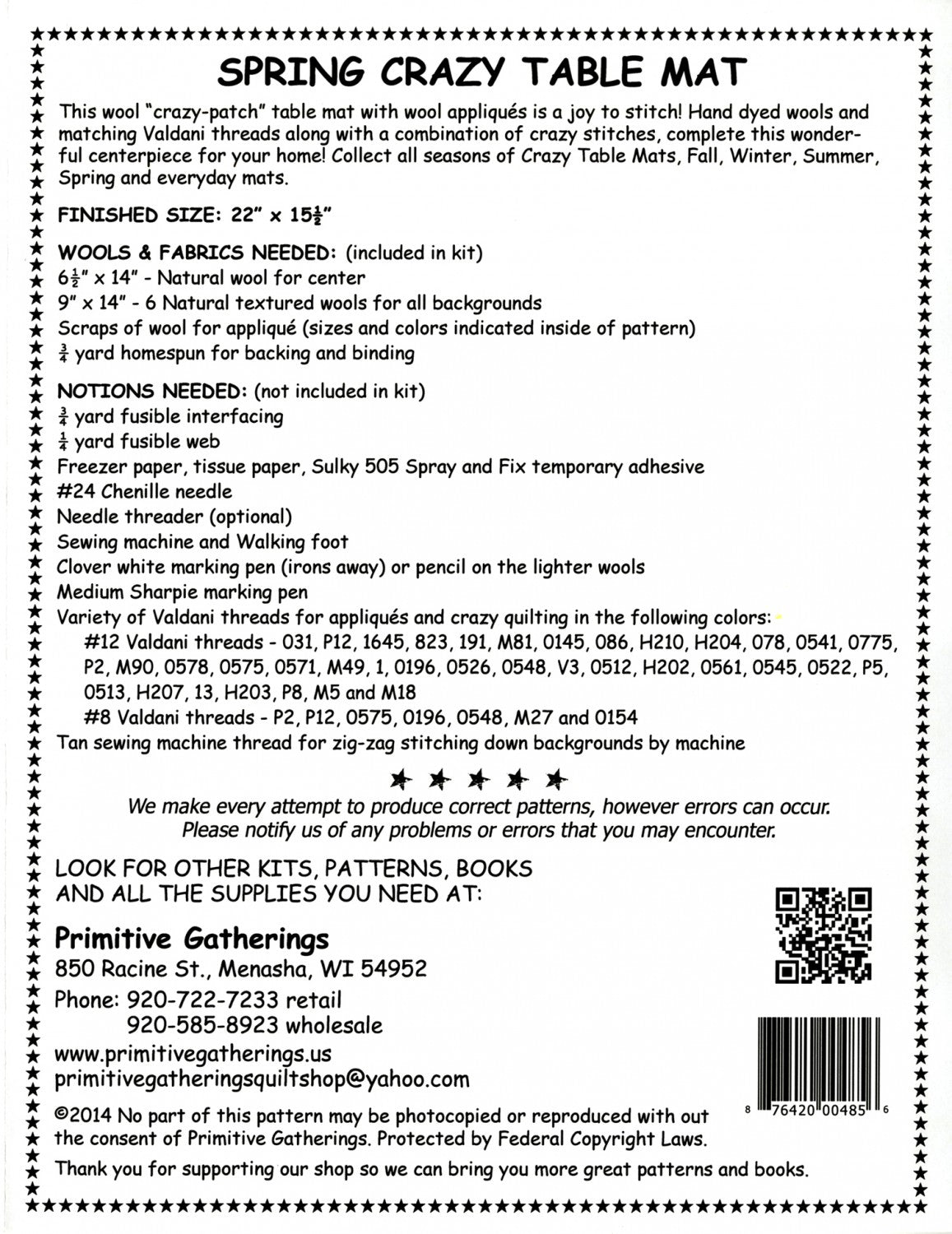 Spring Crazy Table Mat