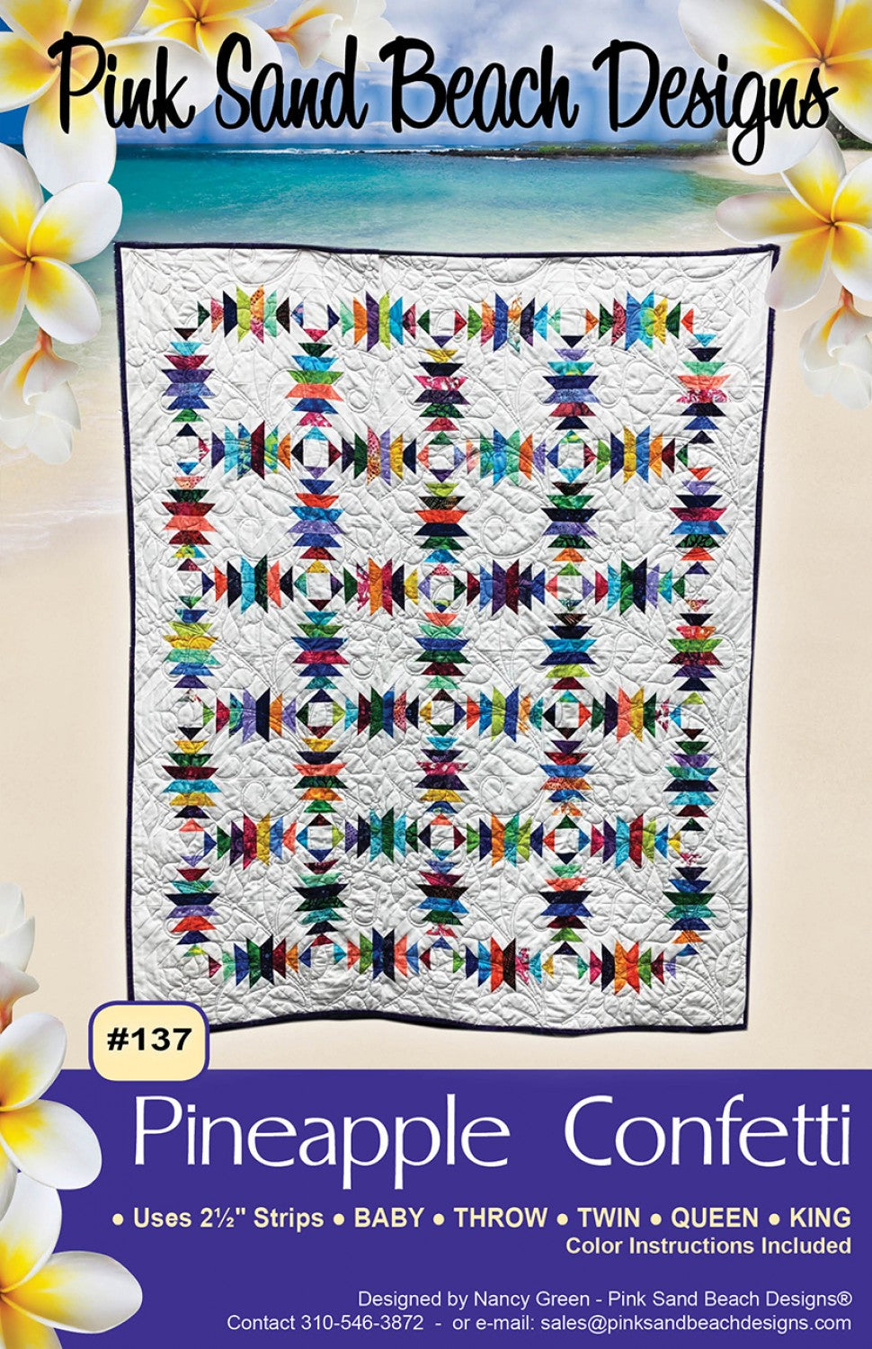Pineapple Confetti Quilt Pattern