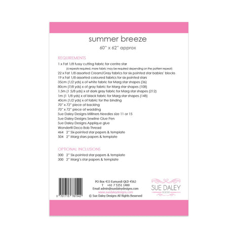 Summer Breeze Quilt Pattern