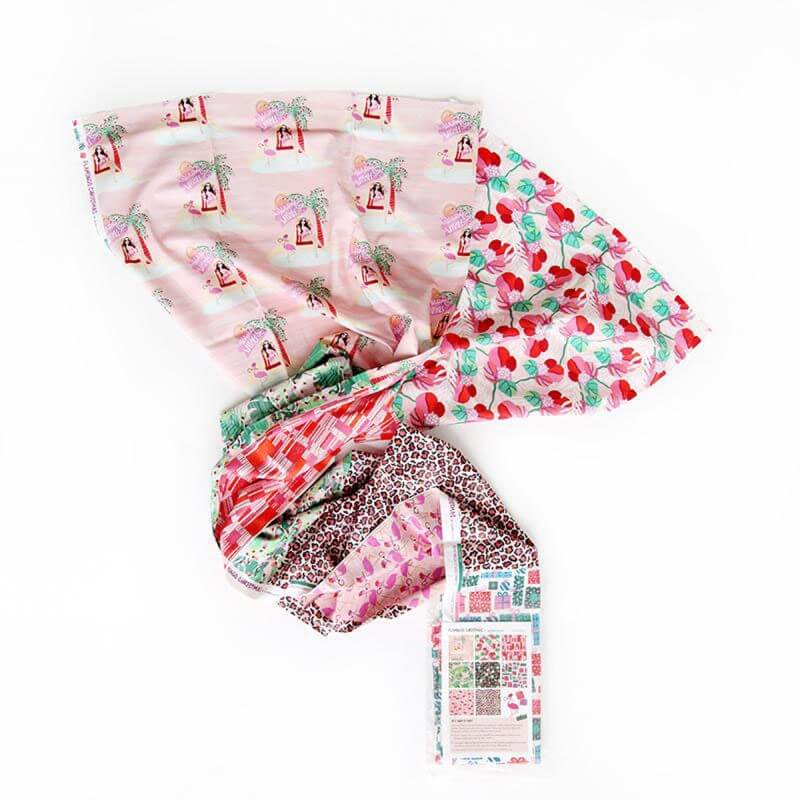 Flamingo Christmas Fat Quarter Bundle (8 Pieces)