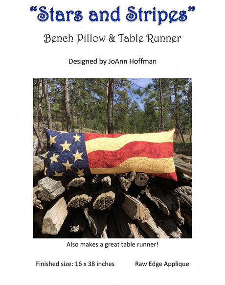 Star and Stripes Bench Pillow Pattern