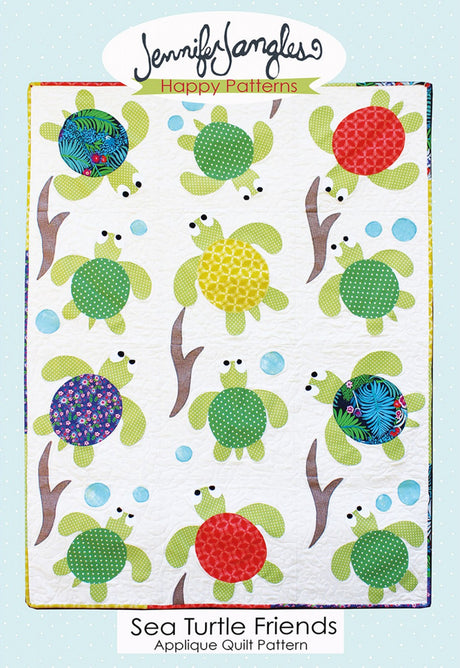 Sea Turtle Friends Applique Quilt