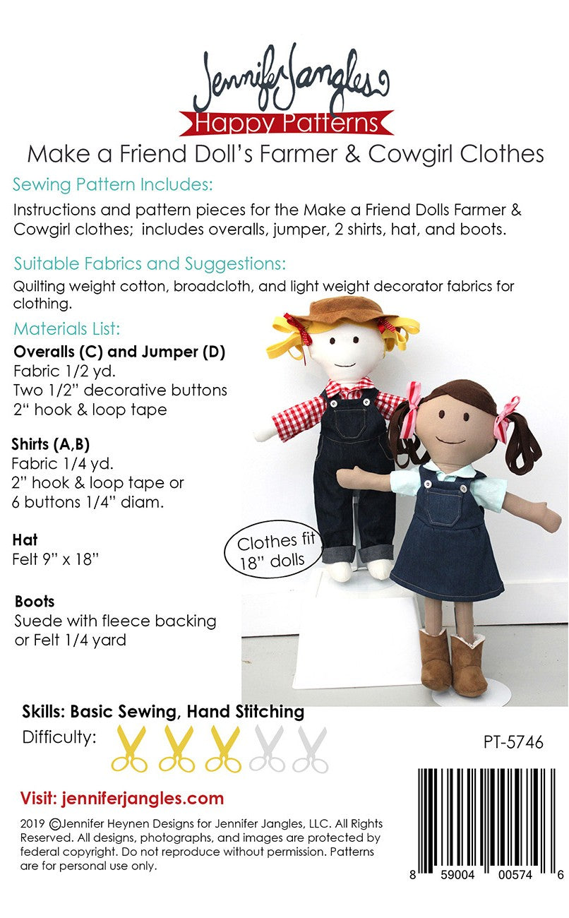 Make a Friend Farmer and Cow Girl Clothes