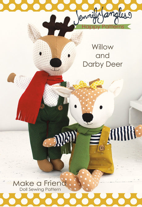 Willow and Darby Deer - Make a Friend Sewing Pattern