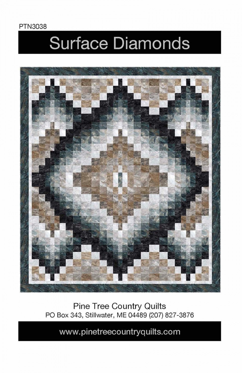 Surface Diamonds Quilt Pattern by Pine Tree Country Quilts
