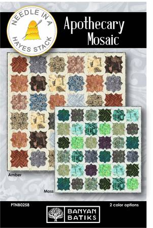 Apothecary Mosiac Quilt Pattern by Needle In A Hayes Stack