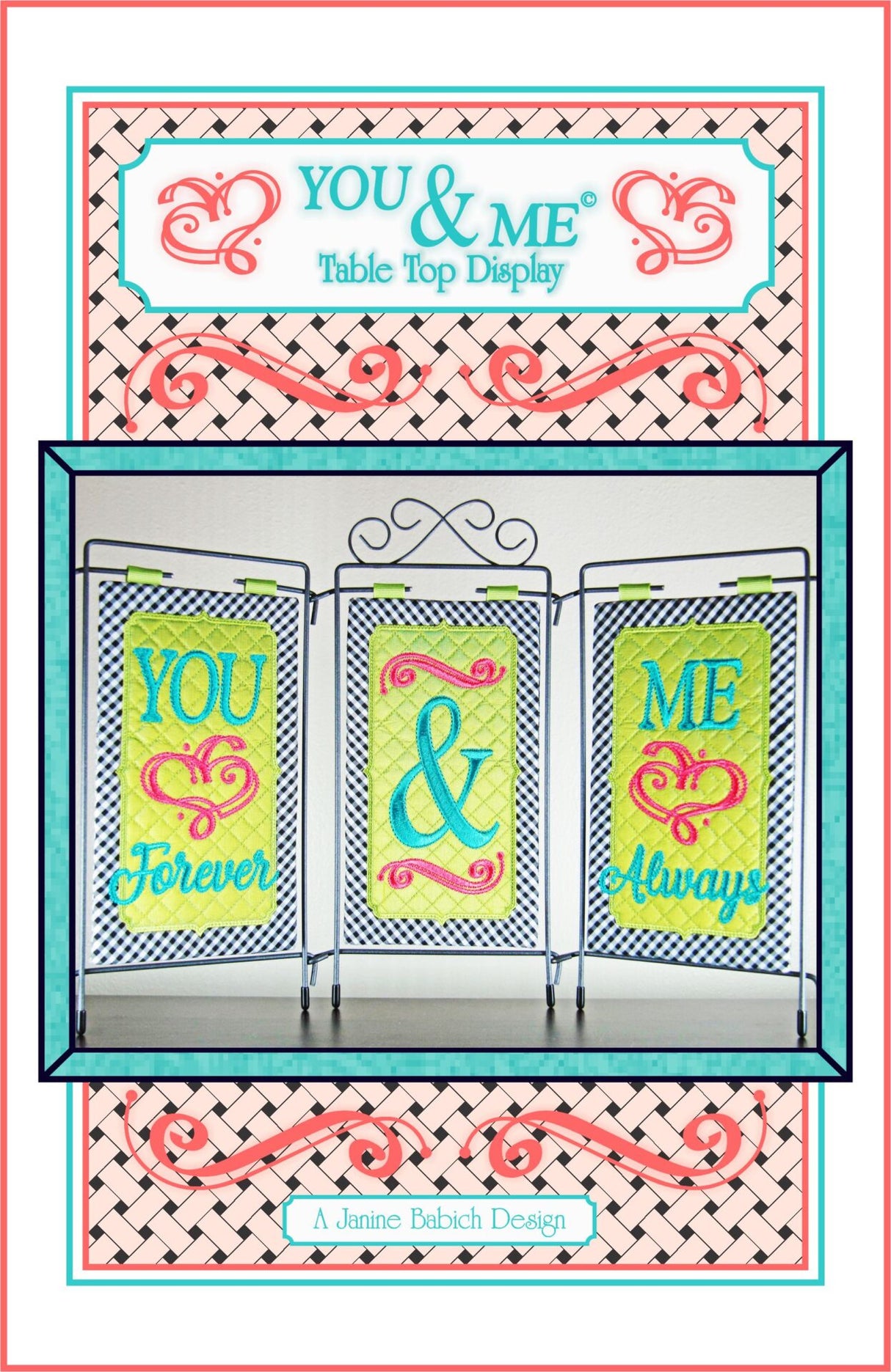 You & Me Table Top Display Downloadable Pattern by Janine Babich