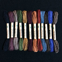 Thread Size 8 2ply Wool 12 Sk Sampler Primitive Art