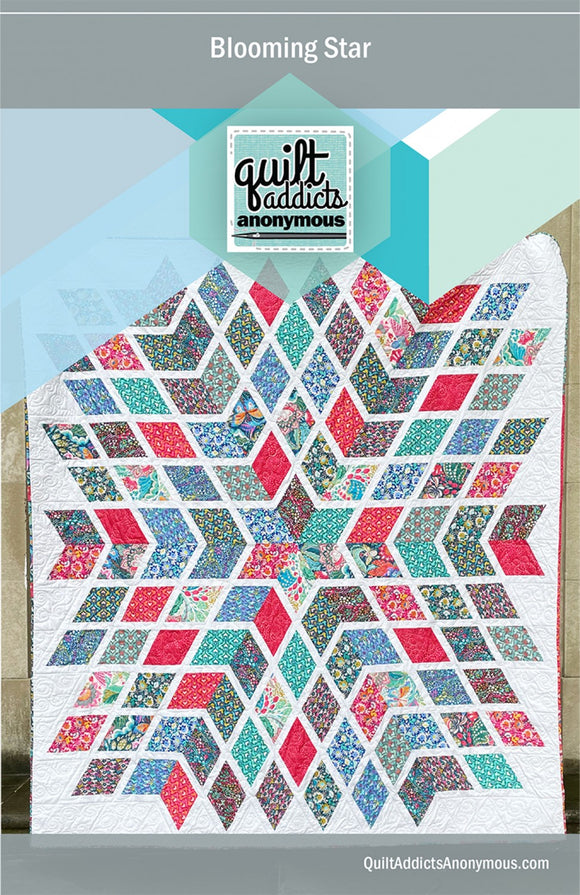 Blooming Star Quilt Pattern by Quilt Addicts Anonymous