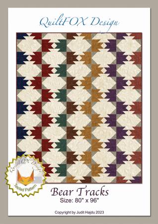 Bear Tracks Quilt Pattern by QuiltFox