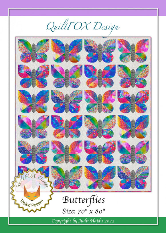 Butterflies Quilt Pattern by QuiltFox