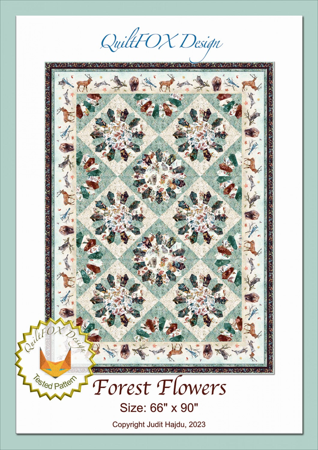 Forest Flowers Quilt Pattern by QuiltFox